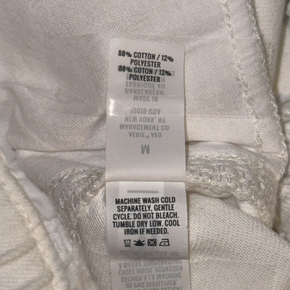 aerie High-Waisted Relaxed Denim Jogger in Pure White size Medium (Size 8 US) - Picture 14 of 16